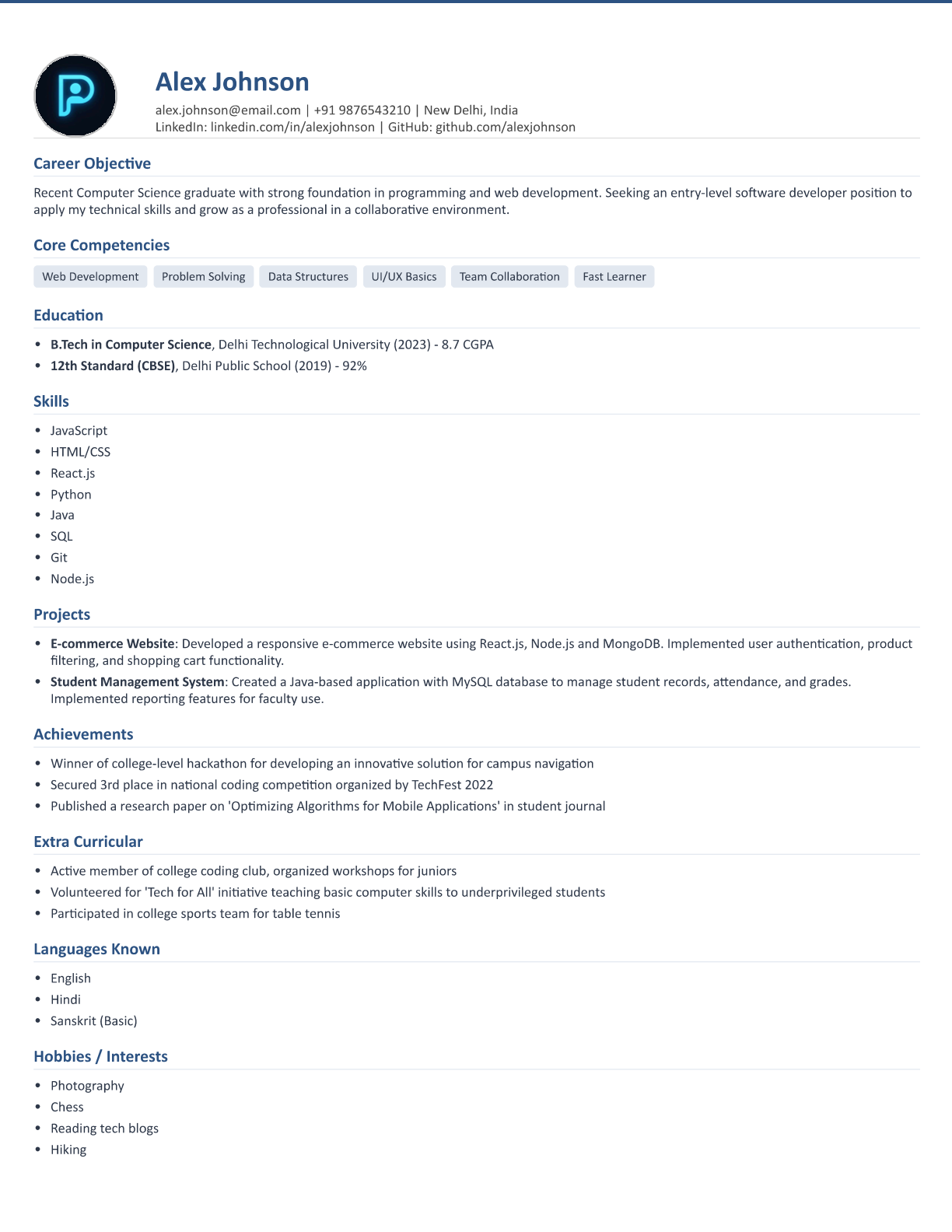 Corporate Template