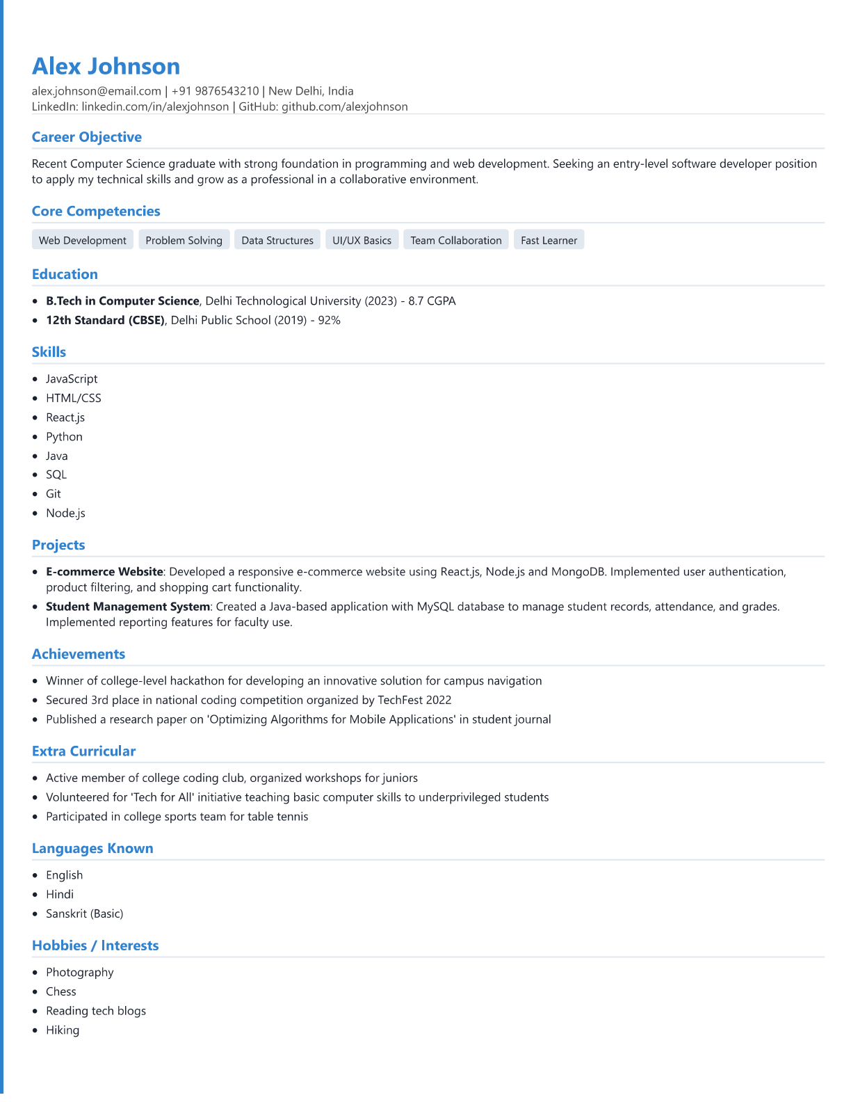 Developer Template